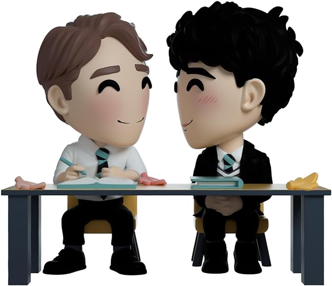 Youtooz Nick Nelson and Charlie Spring Figure, 4.6" Nick and Charlie Youtooz Figure, Detailed Collectible Heartstopper Figure by Youtooz Heartstopper Collection - Figurio