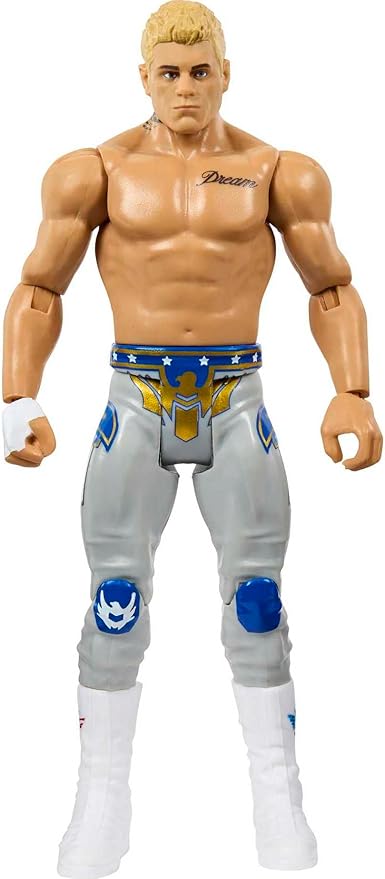 Mattel WWE Cody Rhodes Basic Action Figure, 10 Points of Articulation & Life-like Detail, 6-inch Collectible - Figurio