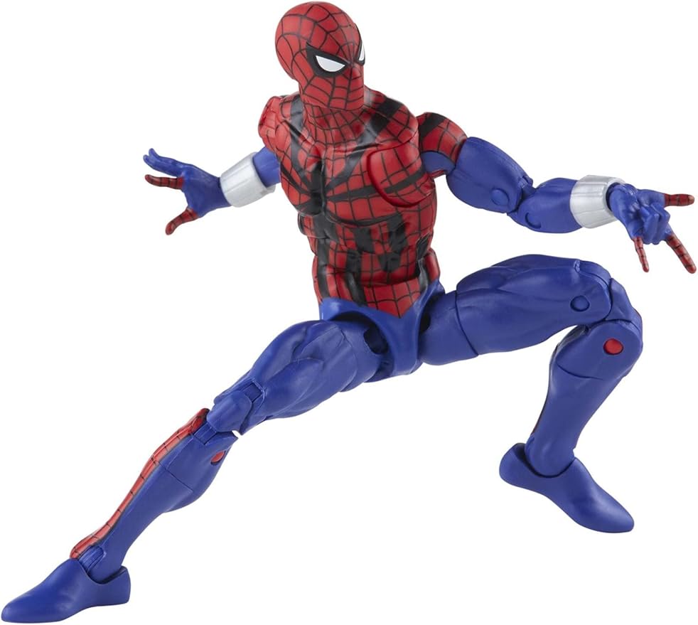 Spider-Man Marvel Legends Series 6-inch Ben Reilly Action Figure Toy, Includes 5 Accessories: 4 Alternate Hands, 1 Web Line FX - Figurio