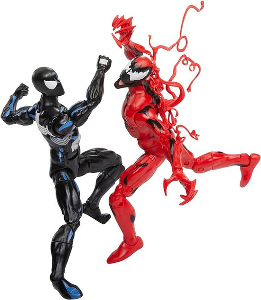 Marvel Legends Series Spider-Man Symbiote & Carnage 6-Inch Collectible Action Figures 2-Pack, Toys for Ages 4 and Up - Figurio