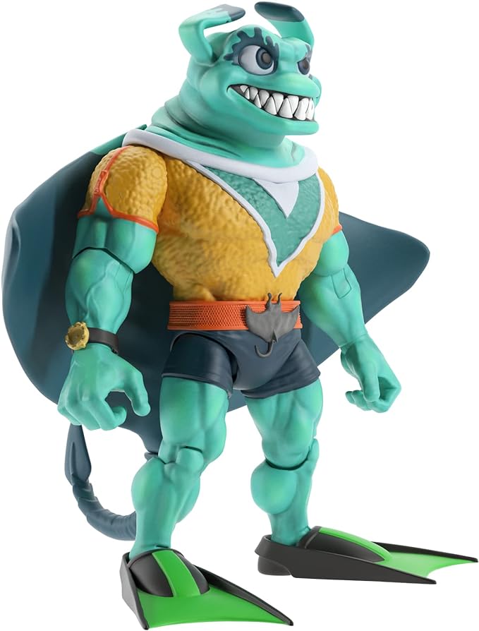 Super7 ULTIMATES! Teenage Mutant Ninja Turtles Ray Fillet - 7" TMNT Action Figure with Accessories Classic Cartoon Collectibles and Retro Toys - Figurio