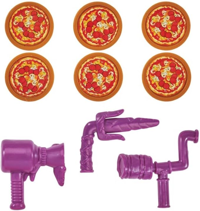 Teenage Mutant Ninja Turtles PlayMates TMNT Pizza Tossin Mike, 5/'' Figure, Launch Pie Discs! - Figurio