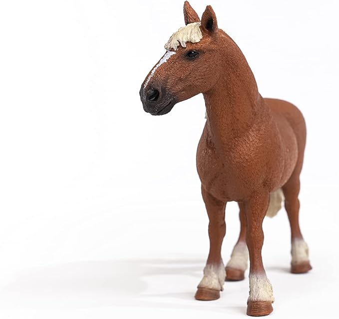 Schleich Farm World Horse Toy for Girls and Boys Ages 3+, Belgian Draft Horse, 4.6 inch - Figurio