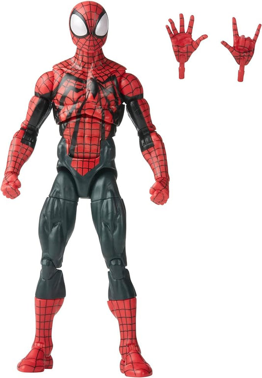 Marvel Legends Series Ben Reilly Spider-Man, Spider-Man Legends Collectible 6 Inch Action Figures, 2 Accessories - Figurio