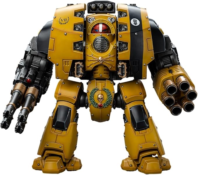 JOYTOY Warhammer 40,000 1/18 Action Figure Imperial Fists Leviathan Dreadnought with Cyclonic Melta Lance and Storm Cannon 11.26-inch Mecha Collection Model Birthday Gifts - Figurio