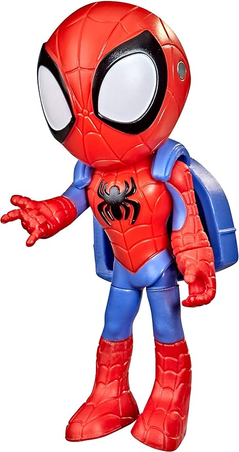 Spidey and His Amazing Friends Marvel Hero Reveal 2-Pack, 4-Inch Scale-Action Figures,-Mask Flip Feature, Spidey and Trace-E, 3 and Up - Figurio