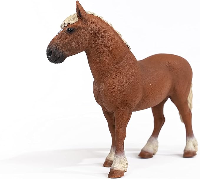 Schleich Farm World Horse Toy for Girls and Boys Ages 3+, Belgian Draft Horse, 4.6 inch - Figurio