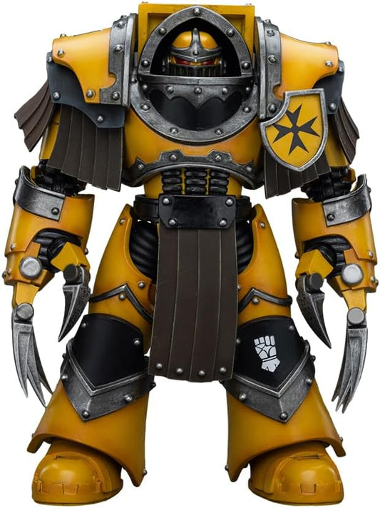 JOYTOY Warhammer 40,000 1/18 Action Figure Imperial Fists Legion Cataphractii Terminator Squad Legion Cataphractii with Lightning Claws Collection Model Birthday Gifts - Figurio