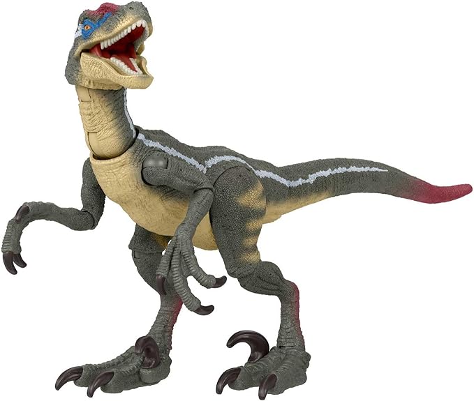 Mattel Jurassic World Mattel Jurassic Park III Hammond Collection Dinosaur Action Figure, Velociraptor with Articulation, 3.75-in Tall - Figurio