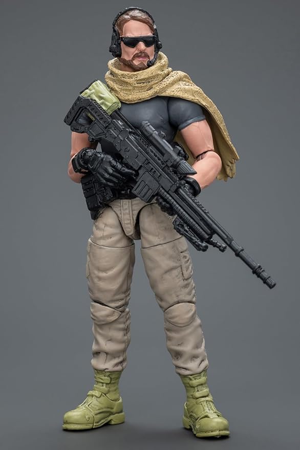 JOYTOY 1/18 Action Figure - Sack Mercenaries-The Sharpshooter ABS & PVC, Perfect for Collectors & Decor - 4.1 Inch, 3.49 OZ (JT9879) - Figurio