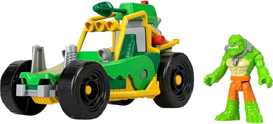 Fisher-Price Imaginext DC Super Friends Toy Killer Croc Figure & Buggy Car with Projectile Launcher for Pretend Play Kids Ages 3+ Years - Figurio