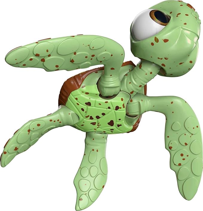 Disney Pixar Featured Favorites Crush & Squirt Finding Nemo Collectable Turtle Figures, Highly Posable with Authentic Look, Collectors Gift Ages 6 Years & Up - Figurio