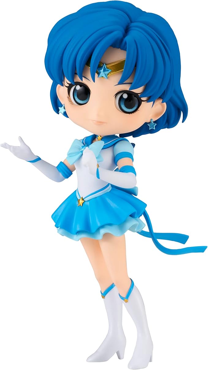 Banpresto - Pretty Guardian Sailor Moon Cosmos The Movie - Eternal Sailor Mercury (ver. A), Bandai Spirits Q Posket Figure - Figurio