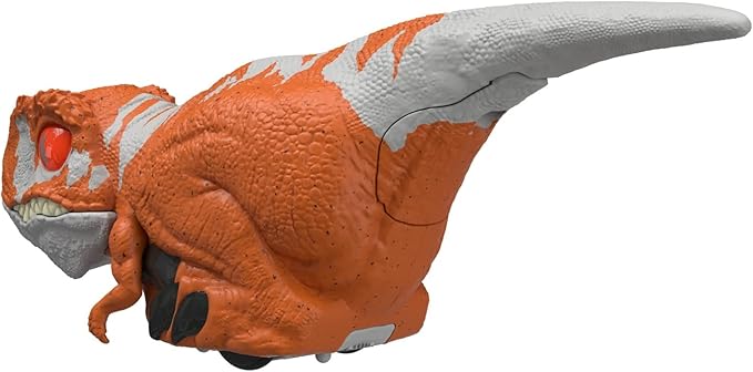 Mattel Jurassic World Toys Dominion Uncaged Click Tracker Atrociraptor Dinosaur Action Figure, Toy Gift with Interactive Motion and Sound, Clicker Control (Red) - Figurio