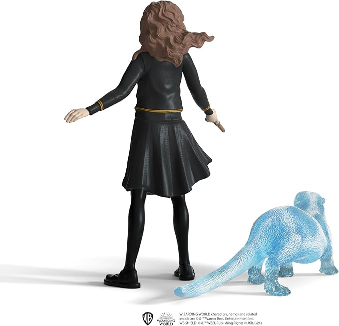 Schleich Wizarding World of Harry Potter 2-Piece Collectible Set with Hermoine and Hermoine's Otter Patronus Figurines - Figurio