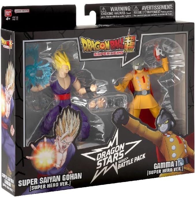 Dragon Ball Super Super Hero - Dragon Stars Battle Pack - Super Saiyan Gohan vs Gamma 1 - Figurio