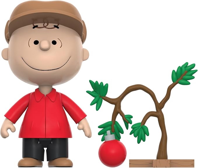 Super7 Peanuts Charlie Brown Holiday Box Set - (2-Pack) 3.75" Peanuts Action Figures with Accessories Classic TV Show Collectibles and Retro Toys - Figurio