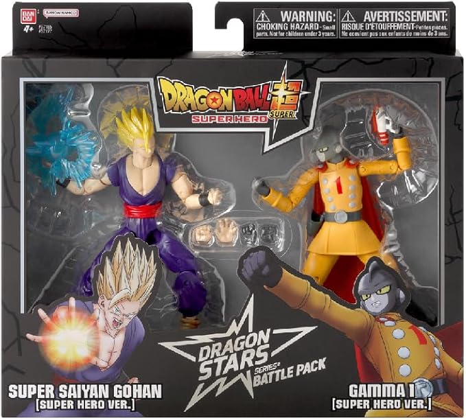 Dragon Ball Super Super Hero - Dragon Stars Battle Pack - Super Saiyan Gohan vs Gamma 1 - Figurio