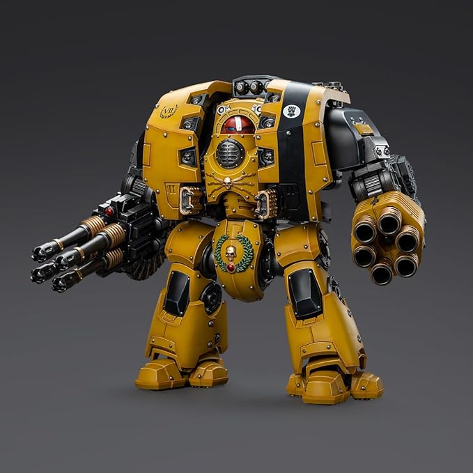 JOYTOY Warhammer 40,000 1/18 Action Figure Imperial Fists Leviathan Dreadnought with Cyclonic Melta Lance and Storm Cannon 11.26-inch Mecha Collection Model Birthday Gifts - Figurio