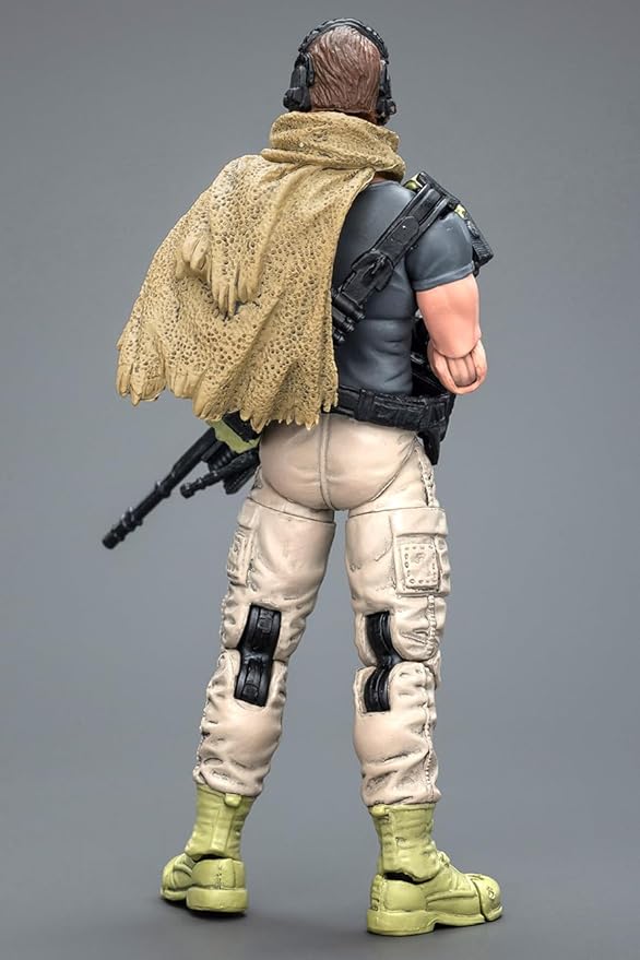 JOYTOY 1/18 Action Figure - Sack Mercenaries-The Sharpshooter ABS & PVC, Perfect for Collectors & Decor - 4.1 Inch, 3.49 OZ (JT9879) - Figurio