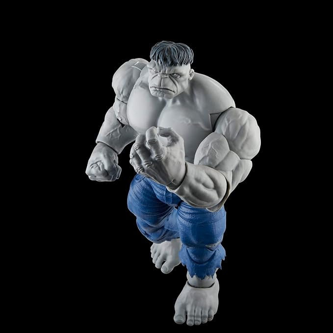 Marvel Legends Series Gray Hulk and Dr. Bruce Banner, Avengers 60th Anniversary Collectible 6 Inch Action Figures, 6 Accessories - Figurio