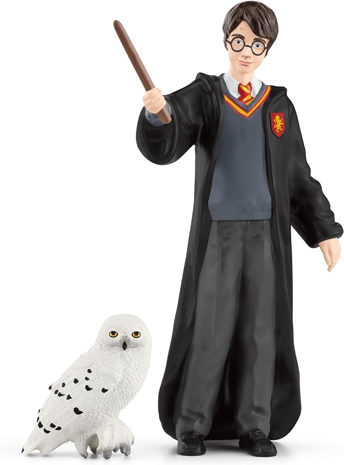 Schleich Wizarding World of Harry Potter 2-Piece Set with Harry Potter & Hedwig Collectible Figurines for Kids Ages 6+ - Figurio