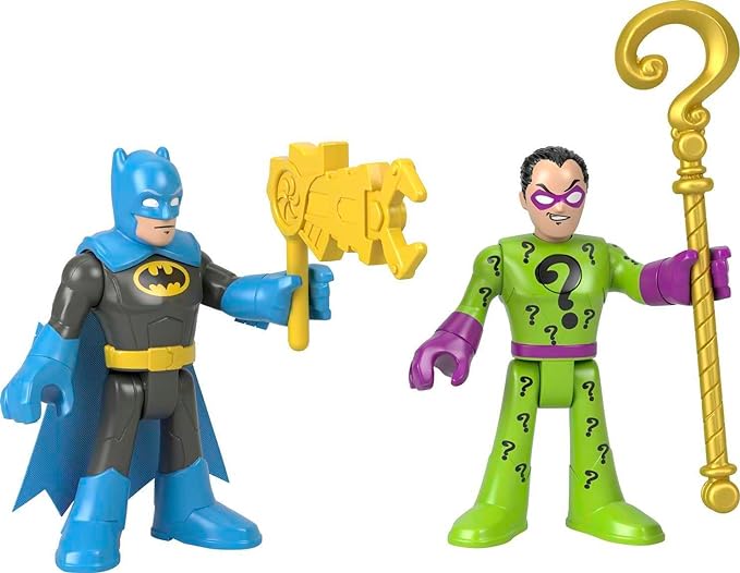 Fisher-Price Imaginext DC Super Friends Batman & The Riddler Figure Set for Preschool Kids Ages 3 to 8 Years - Figurio