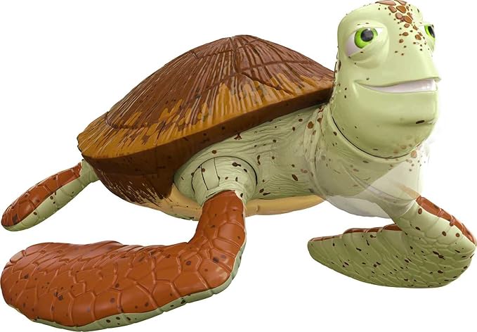 Disney Pixar Featured Favorites Crush & Squirt Finding Nemo Collectable Turtle Figures, Highly Posable with Authentic Look, Collectors Gift Ages 6 Years & Up - Figurio