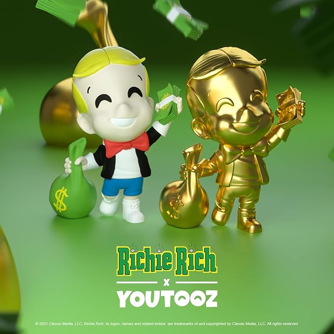 Youtooz Richie Rich Chrome 4.3" Vinyl Figure, Official Licensed Collectible from Richie Rich Comedy Comic, by Youtooz Richie Rich Collection - Figurio