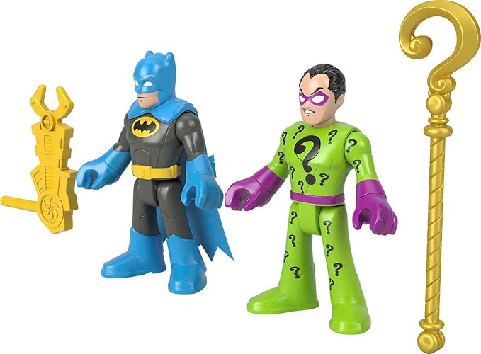 Fisher-Price Imaginext DC Super Friends Batman & The Riddler Figure Set for Preschool Kids Ages 3 to 8 Years - Figurio