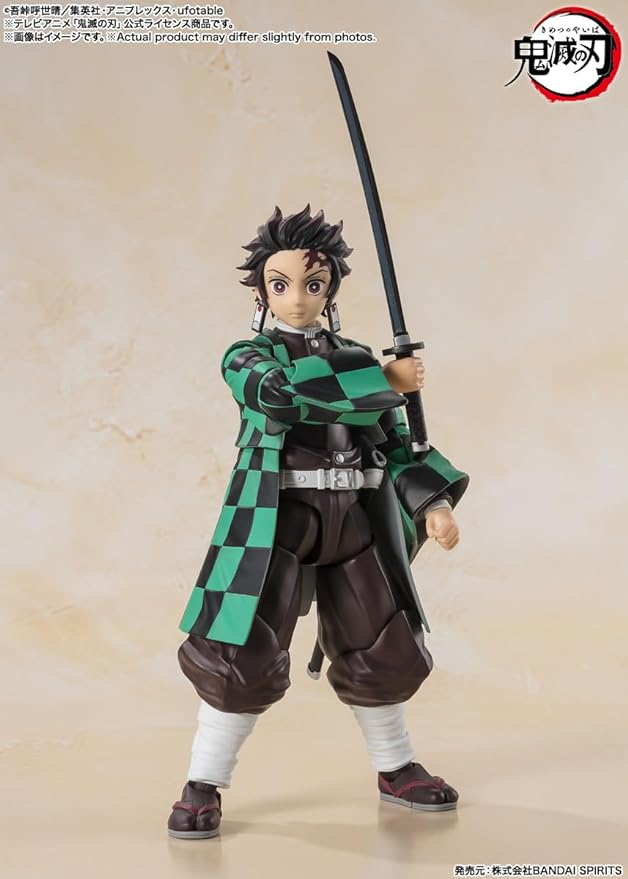 TAMASHII NATIONS - Demon Slayer: Kimetsu no Yaiba - Tanjiro Kamado, Bandai Spirits S.H.Figuarts Action Figure - Figurio