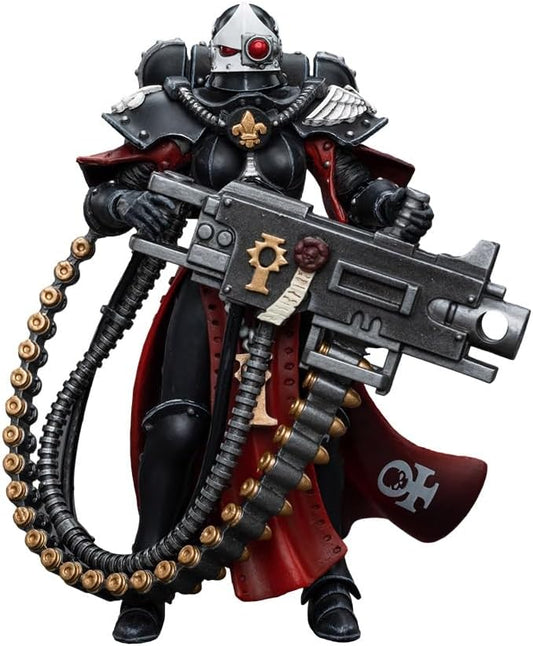 JOYTOY HAPPXYGG Warhammer 40k 1/18 4.7-inch Adepta Sororitas Retributor with Heavy Bolter action figure model toy series - Figurio