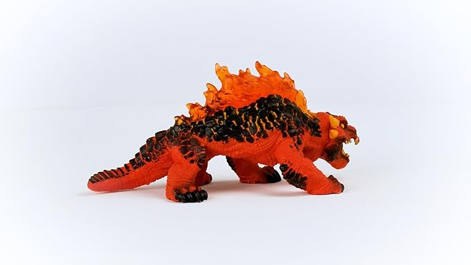 Schleich Eldrador Magma Lizard - Realistic Mythical Fantasy Monster Action Figure Toy - Highly Detailed Ferocious Lava Monster Lizard Beast Toy for Boys and Girls, Gift for Kids Age 7+ - Figurio