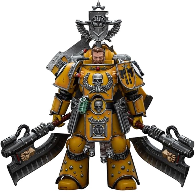 JOYTOY HAPPXYGG Warhammer 40k 1/18 4.7-inch Imperial Fists Fafnir Rann action figure model toy series - Figurio