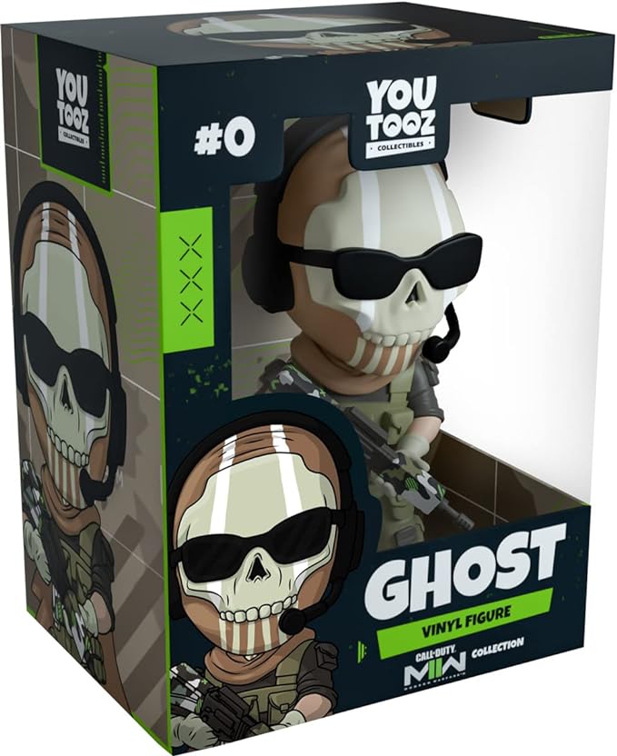 Youtooz Ghost 4.6" Vinyl Figure, Official Licensed Collectible Ghost from Call of Duty: Modern Warfar 2 Video Game Figure, by Youtooz Modern Warefare 2 Collection - Figurio