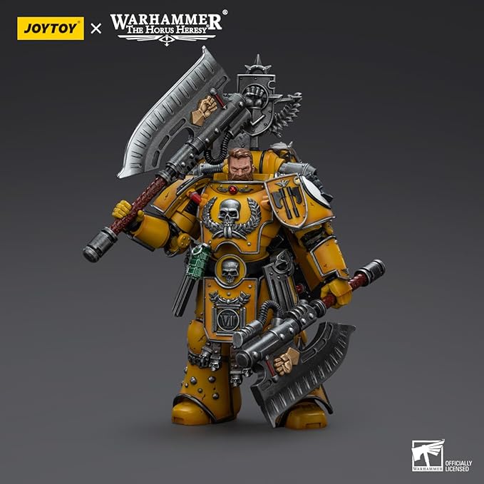 JOYTOY 1/18 Action Figure Warhammer 40,000 Imperial Fists Fafnir Rann 4.96inch Movable Model Collectible Figurine - Figurio