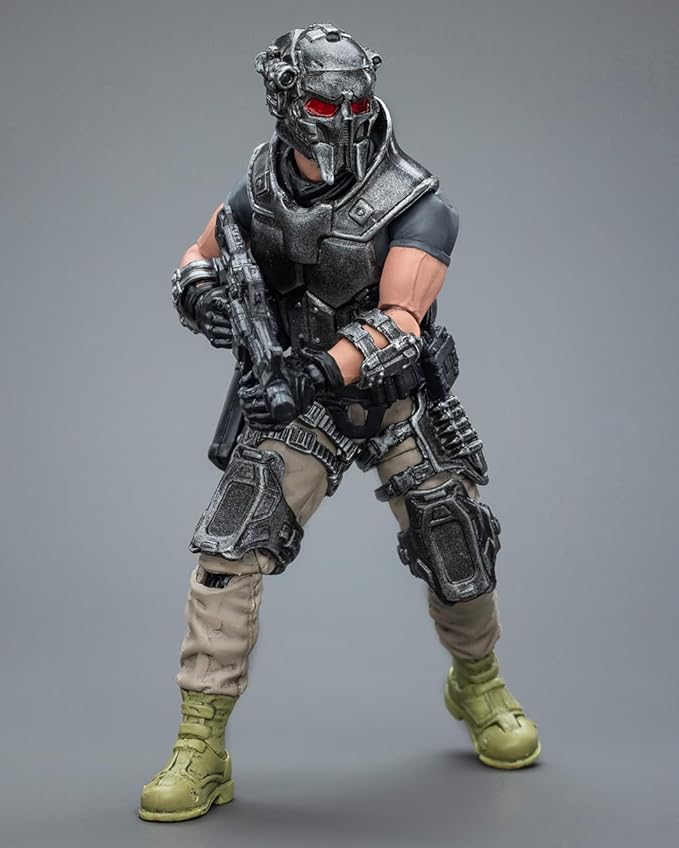 JOYTOY 1/18 Action Figure - Sack Mercenaries-The Demolition Expert ABS & PVC, Perfect for Collectors & Decor - 4.1 Inch, 3.49 OZ (JT9862) - Figurio