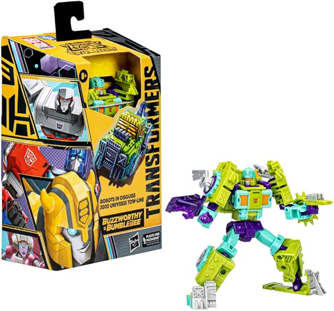 Transformers Legacy Evolution Buzzworthy Bumblebee Robots in Disguise 2000 Universe Tow-Line Figure - Figurio