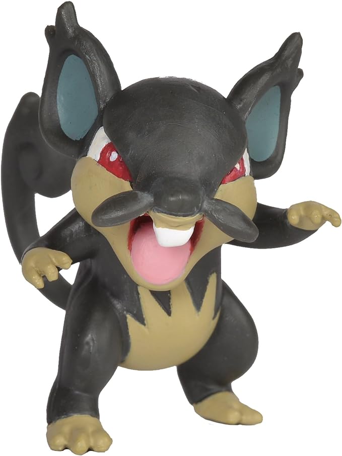 Pokémon 95003 2" Battle Action Figure Includes 2" Alolan Rattata and 2" Sandygast (Pack of 2) - Figurio