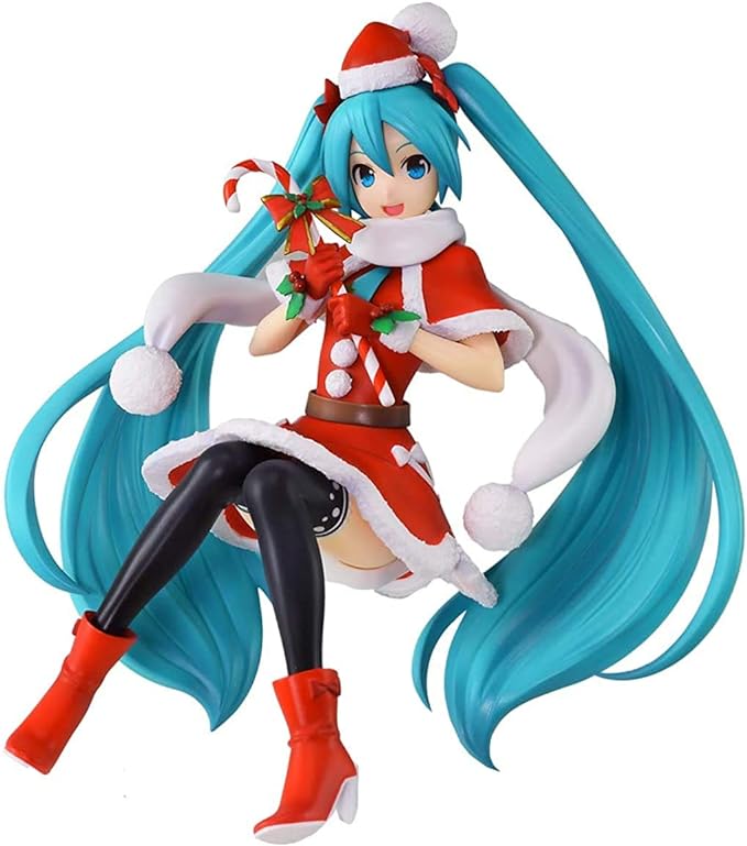 Sega Hatsune Miku Super Premium Action Figure Christmas 2018, 6.7" - Figurio