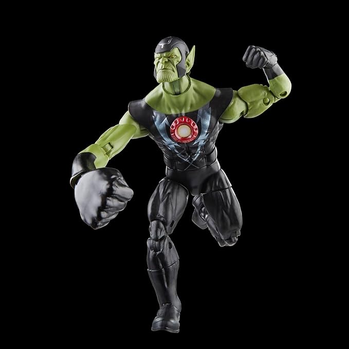 Marvel Legends Series Skrull Queen and Super-Skrull, Avengers 60th Anniversary Collectible 6 Inch Action Figures, 9 Accessories - Figurio