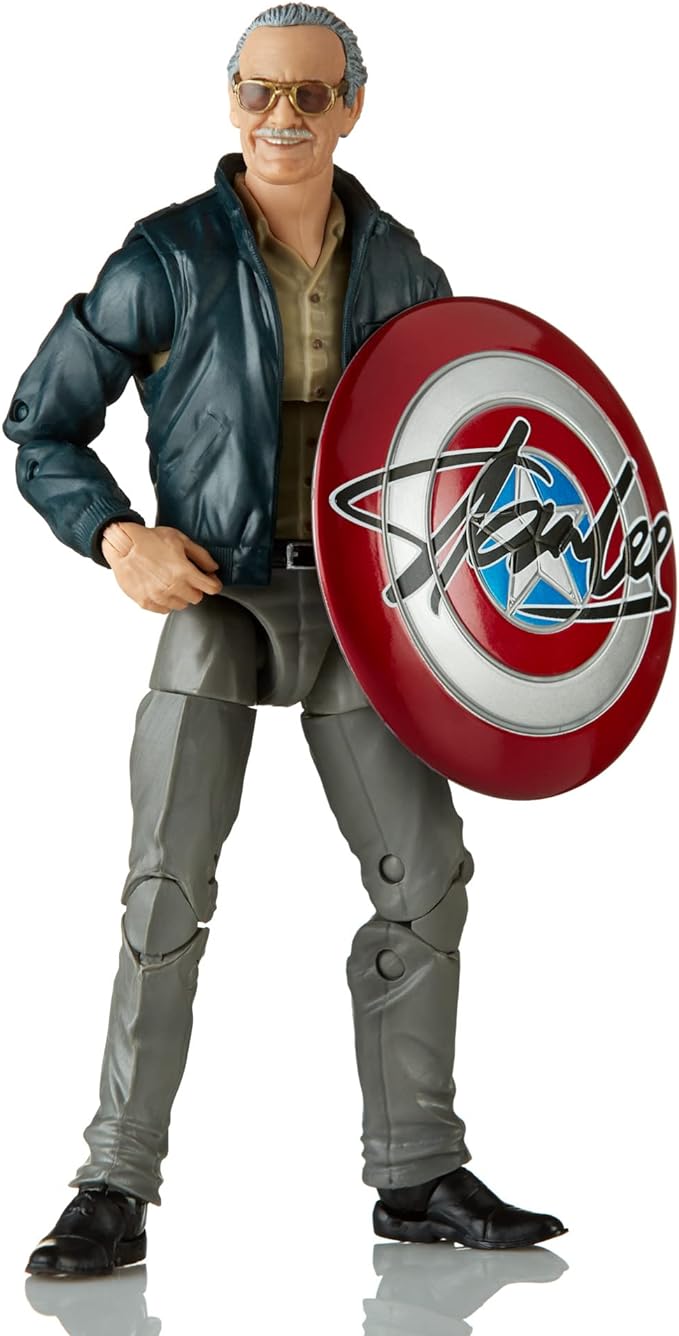 Marvel Hasbro Legends Series 6" Collectible Action Figure Toy The Avengers Cameo Stan Lee, Includes 2 Accessories - Figurio