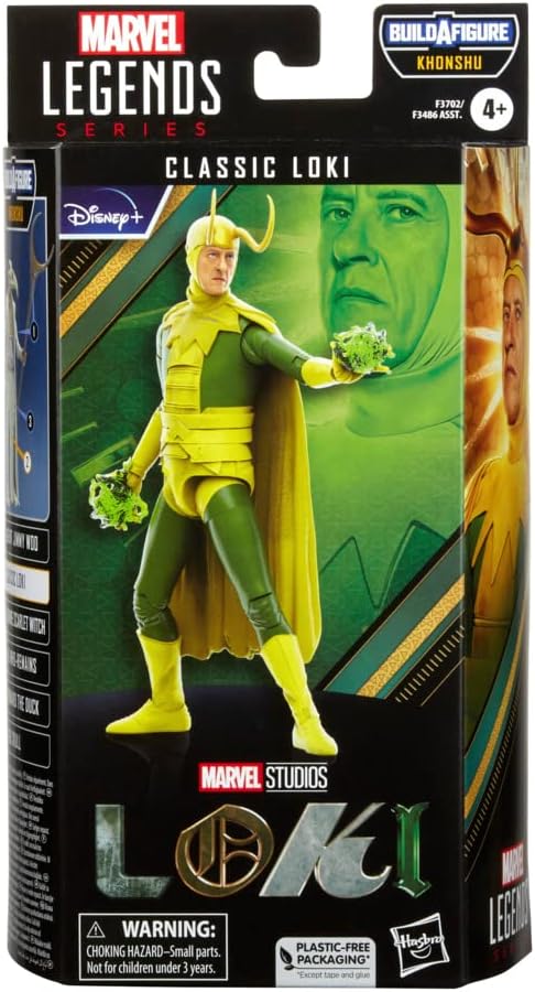 Marvel Legends Series MCU Disney Plus Classic Loki Action Figure 6-inch Collectible Toy, 5 Accessories and 1 Build-A-Figure Part - Figurio