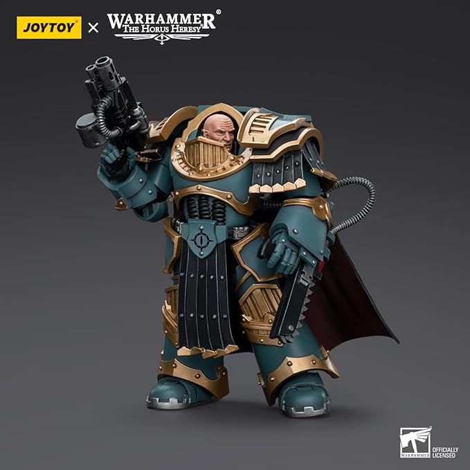 JOYTOY 1/18 Action Figure Warhammer 40k Sons of Horus Legion Praetor in Cataphractii Terminator Armour 5''Tall Movable Model Collectible Figurine - Figurio