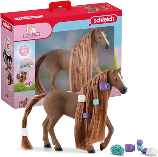 Schleich Horse Club Sofia's Beauties English Thoroughbred Mare Playset - Realistic Toy Figure with Brushable Hair and Accessories, Fun and Imaginative Play for Boys and Girls, Gift for Kids Ages 5+ - Figurio