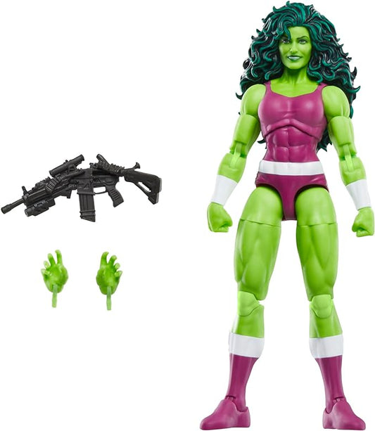 Marvel Legends Series She-Hulk, Iron Man Comics Collectible 6-Inch Action Figure, Retro-Inspired Blister Card - Figurio