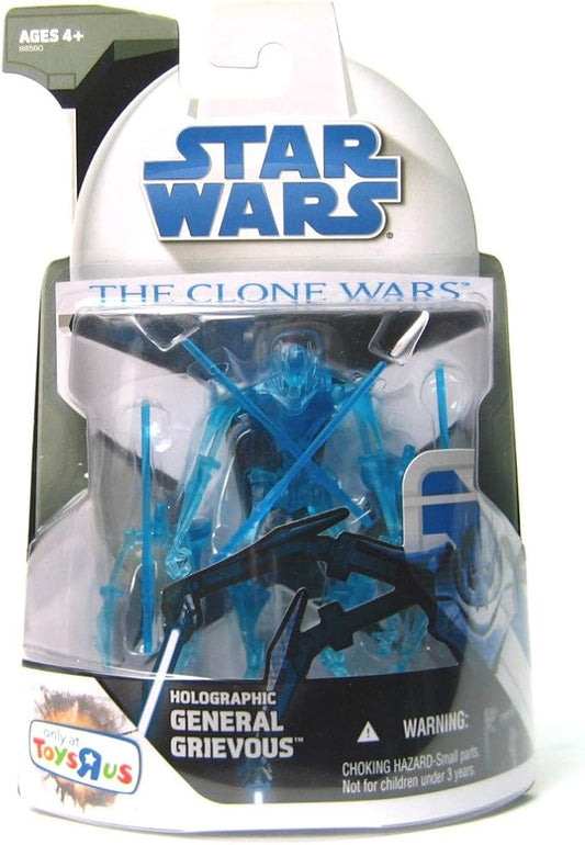 Star Wars: The Clone Wars 2008 Exclusive Action Figure, Holographic General Grievous, 3.75 Inches - Figurio