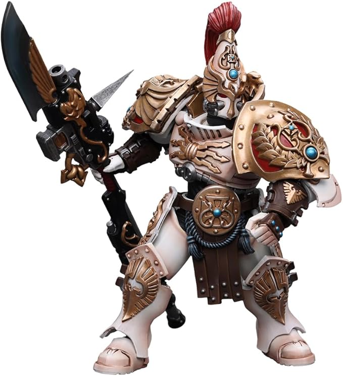 JOYTOY Warhammer 40,000 1/18 Action Figure Adeptus Custodes Solar Watch Custodian Guard with Guardian Spear Collection Model Birthday Gifts - Figurio