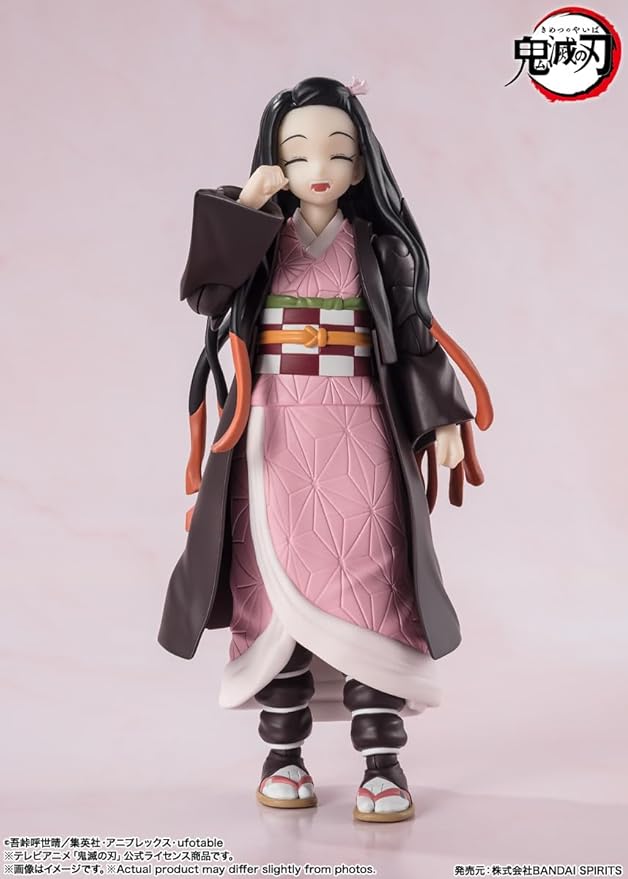 TAMASHII NATIONS - Demon Slayer: Kimetsu no Yaiba - Nezuko Kamado, Bandai Spirits S.H.Figuarts Action Figure - Figurio