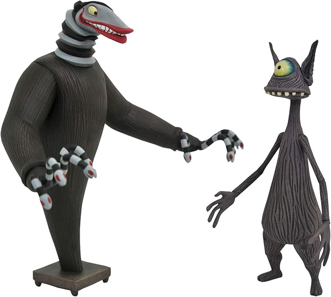 Diamond Select Toys The Nightmare Before Christmas: The Creature Under The Stairs & Cyclops Select Action Figure, Multicolor - Figurio